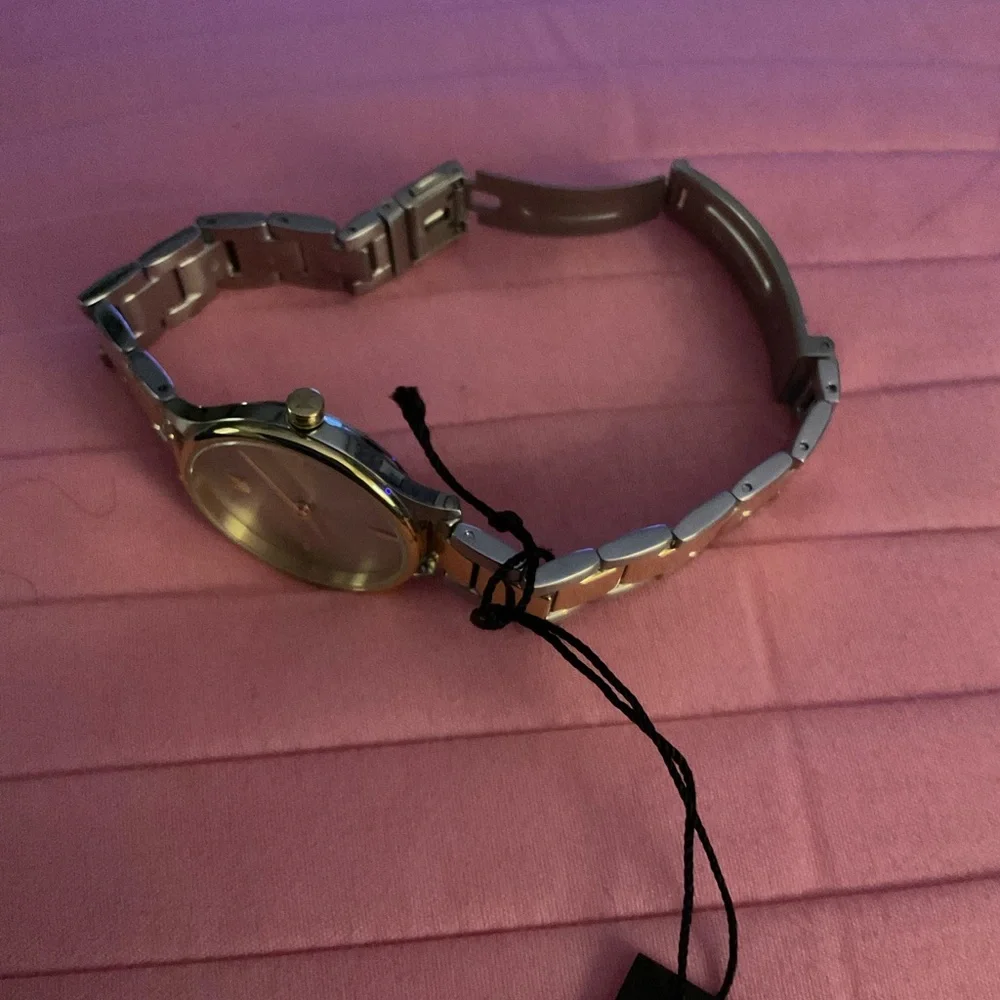 MVMT Two-Tone Gold and Silver Bracelet Band Women’s Watch.